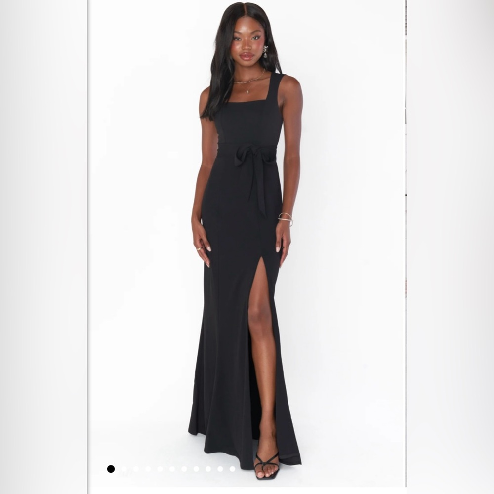 Show Me Your Mumu Paris Gown Black Maxi Dress XS